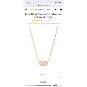 Kendra Scott Elisa Pendent Necklace